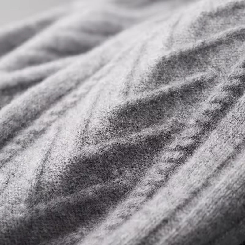 Gilet à motifs 100 % cachemire