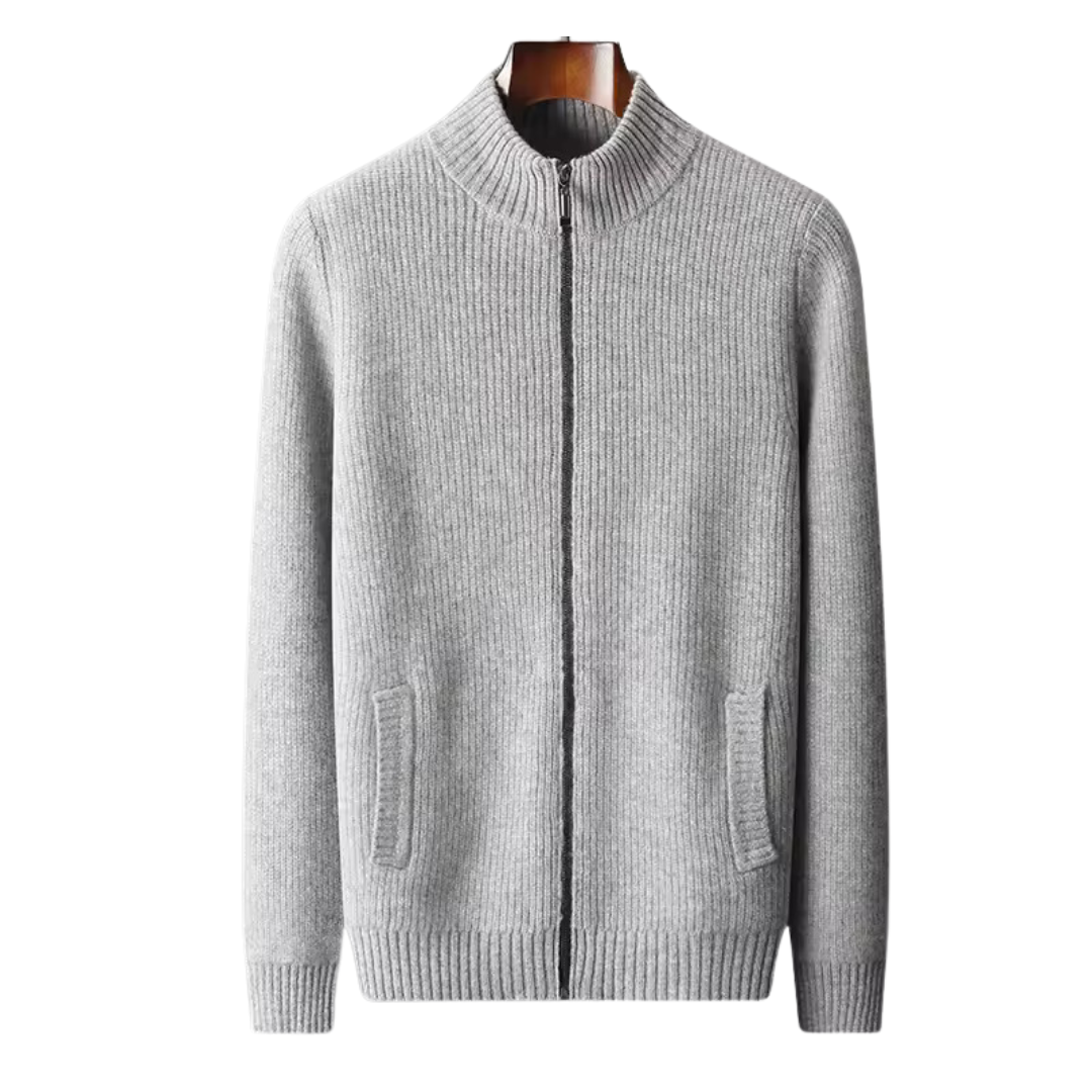 Gilet côtelé 100 % cachemire