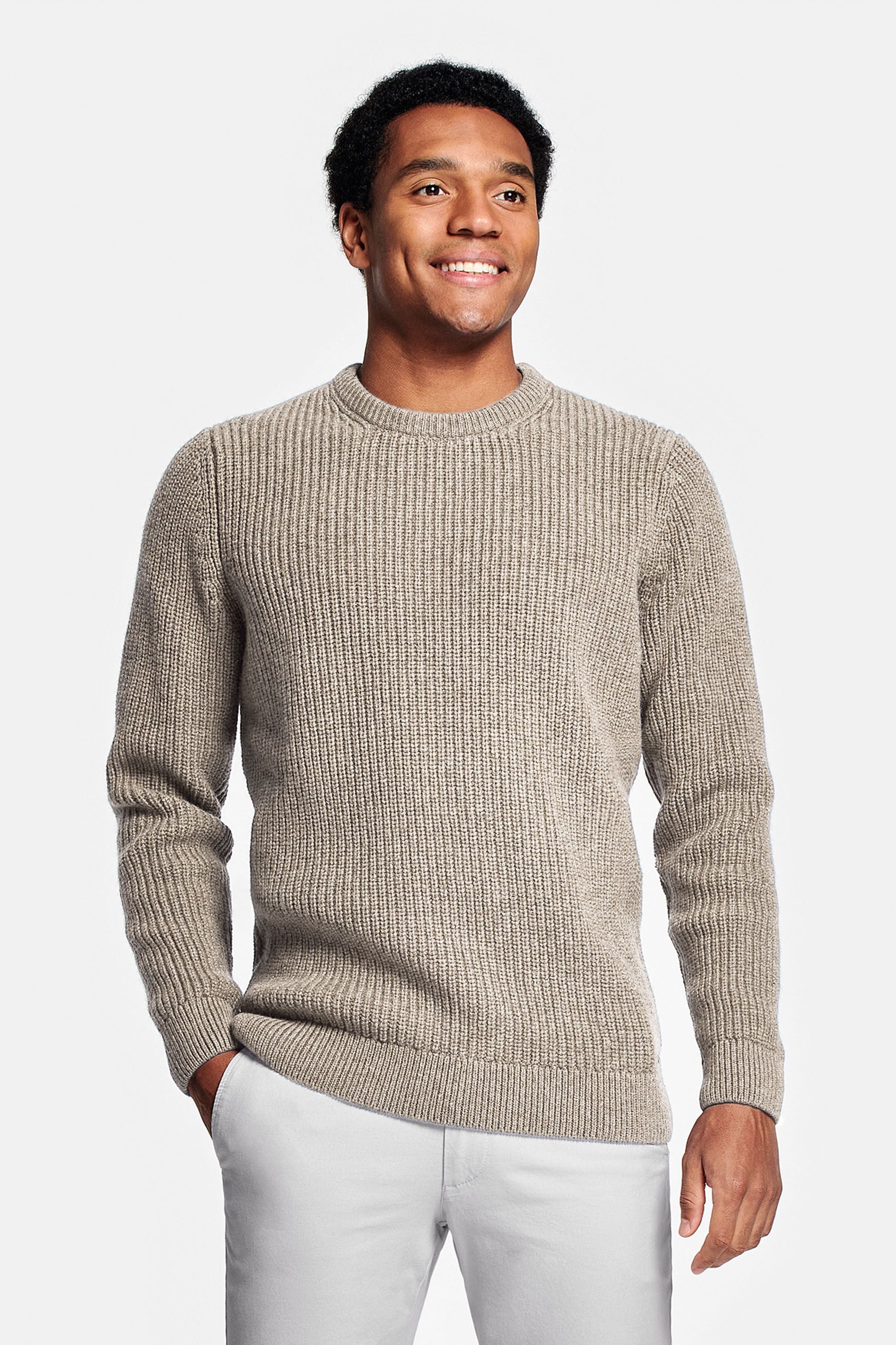 Pull en maille sable foncé