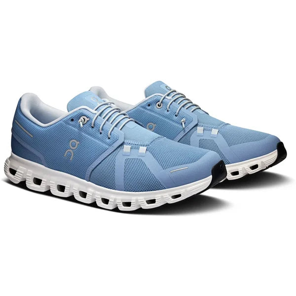 ON Cloud 6 - Chambray/Blanc