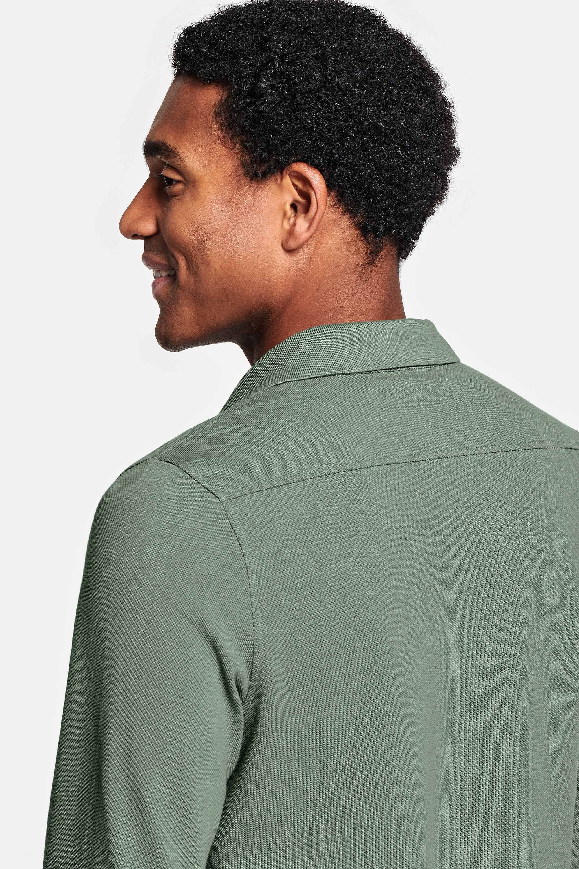 Chemise en piqué vert 
